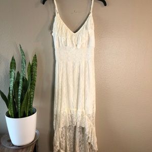 Lace high low dress